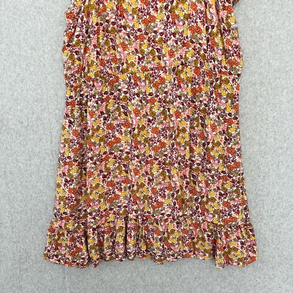 Old Navy Waist Defined Flutter Sleeve Floral Mini Dress Womens Size 2X - Picture 6 of 12